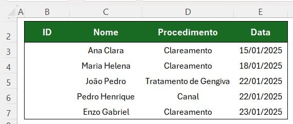 Numerar Linhas no Excel