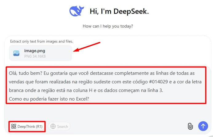 Enviando Prompt ao DeepSeek