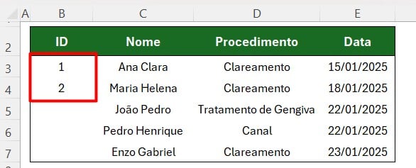 Preenchimento Automático no Excel