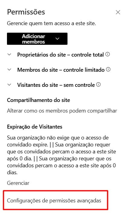 Gerencie a Segurança de Sites no SharePoint