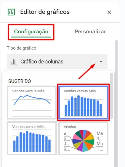 Inserindo Gráfico