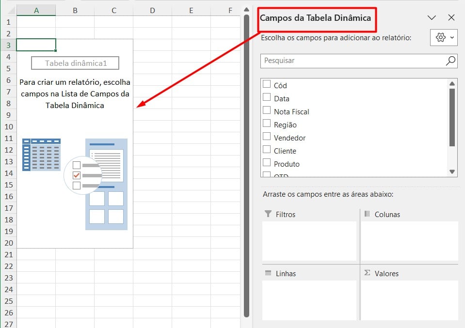 Substituir Células em Branco por Zeros em Tabelas Dinâmicas do Excel