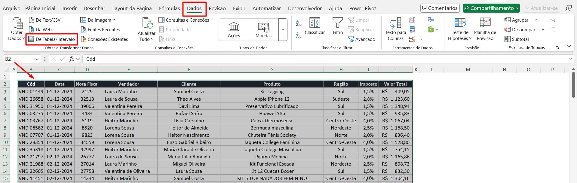 Extrair Valores sem Repetição no Excel