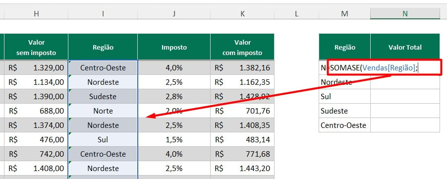 Selecionar Toda Coluna