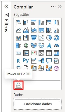 Visual Incluído no Power BI