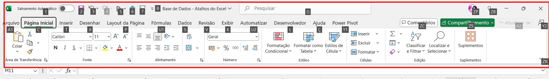 Tecla ALT no Excel