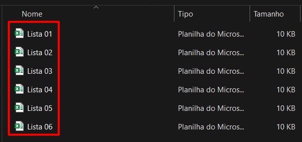 Listar Arquivos de uma Pasta no Excel Automaticamente
