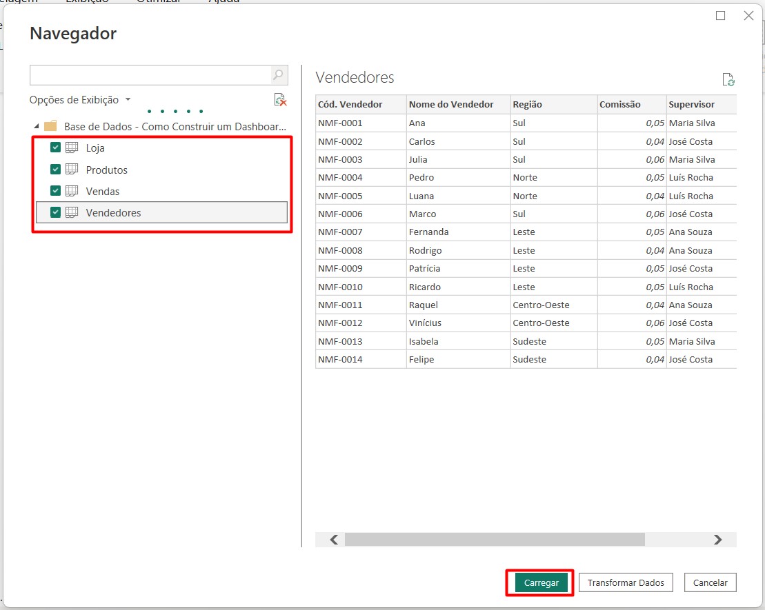 Carregando Dados do Excel no Power BI