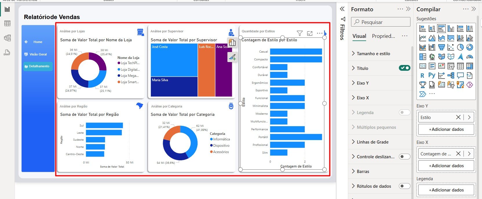 Criando Gráficos no Power BI