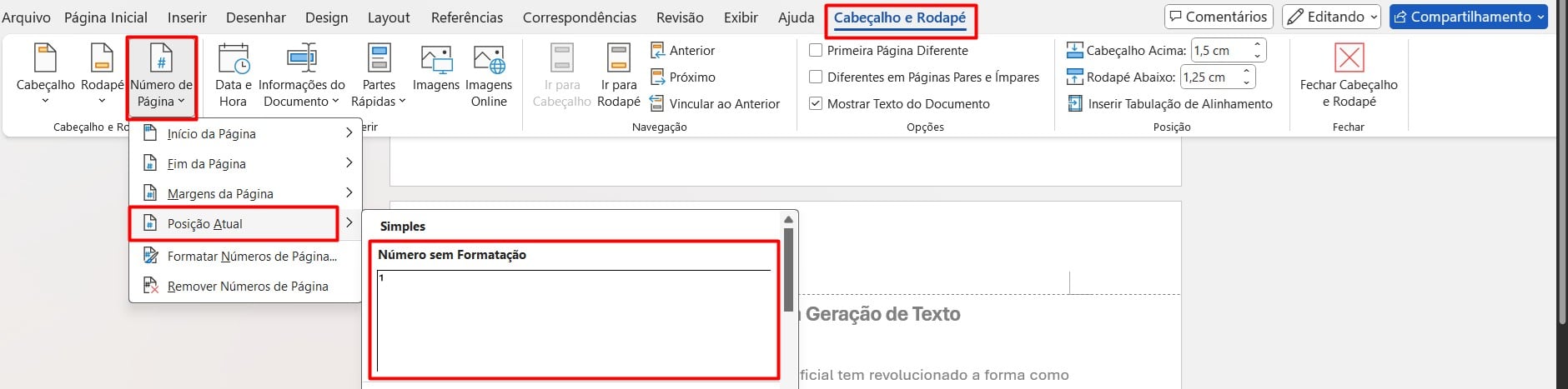 Como Utilizar Cabeçalhos e Rodapés no Word