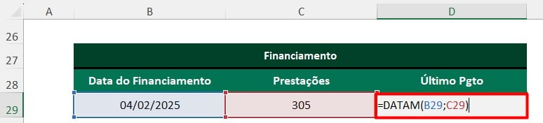 Aplicando a Função DATAM