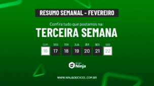 Resumo Semanal Terceira Semana de Fevereiro