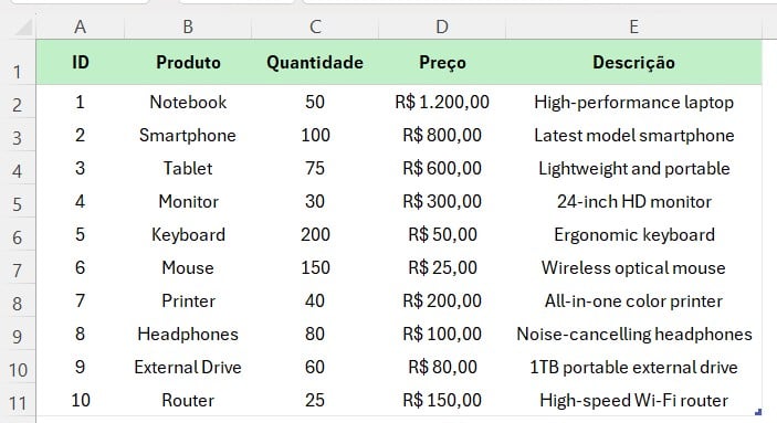 Relatórios Multilíngues no Excel