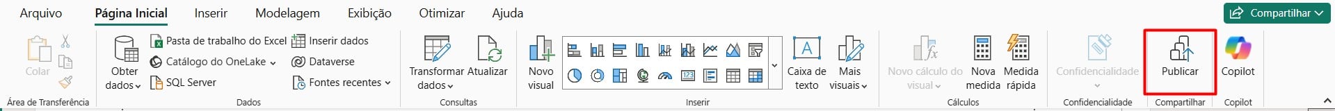 Publicando Dashboard de Vendas no Power BI