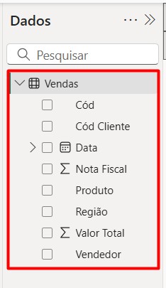 Registro de Vendas Importados para o Power BI
