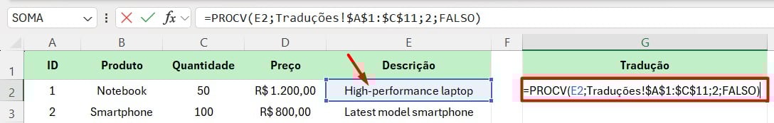 Relatórios Multilíngues no Excel