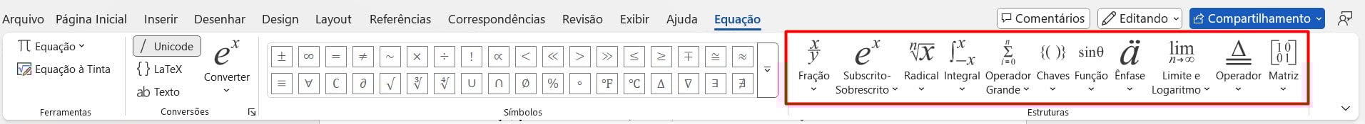 Como Escrever Expressões Matemáticas no Word