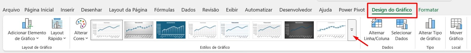Alterando o Estilo do Gráfico