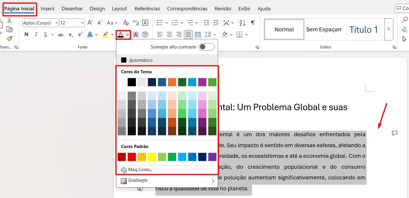Formatando Textos e Parágrafos no Word