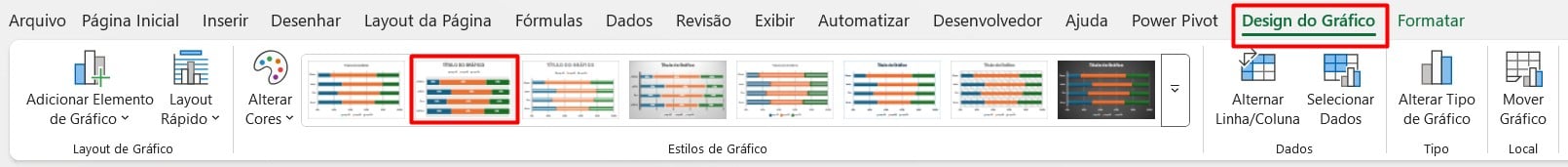 Personalizando Gráficos de Barras 100 Empilhadas no Excel