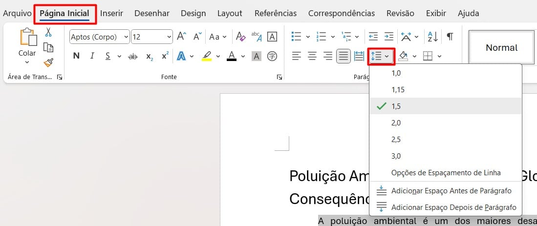 Formatando Textos e Parágrafos no Word