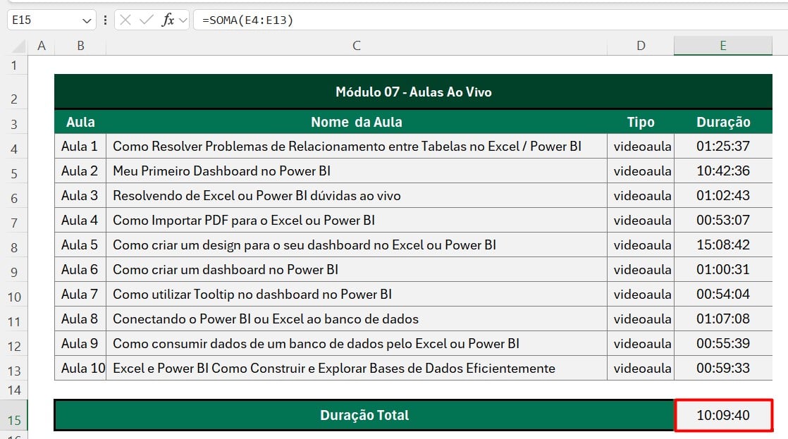 Erro ao Somar Horas no Excel