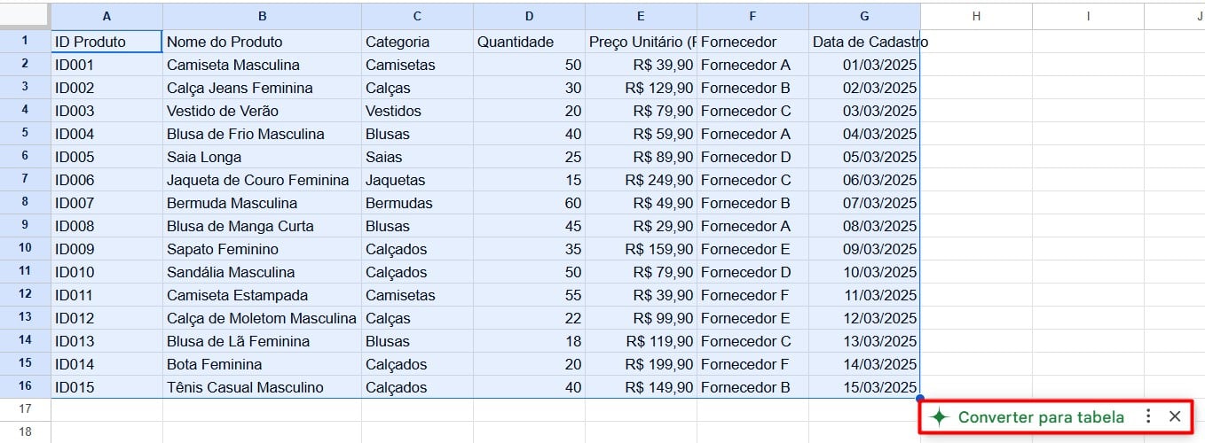 Importar e Limpar Dados do Google Sheets Automaticamente