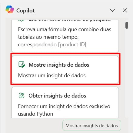 Solicitando Insights