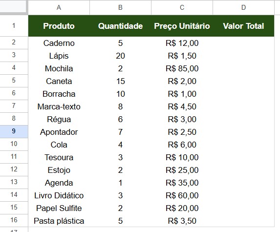 Multiplique uma Coluna Inteira no Google Sheets Rapidamente!
