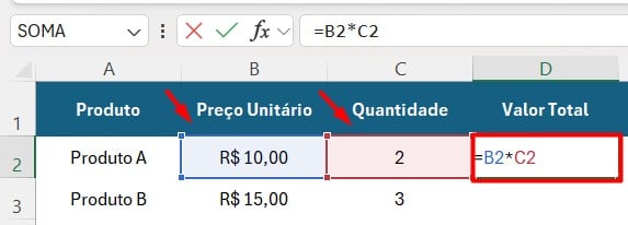Entendendo a Referência Relativa no Excel