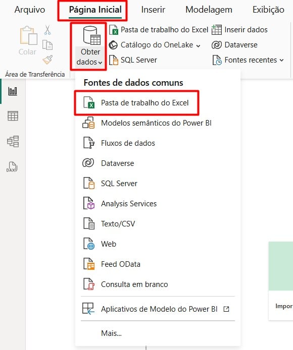 Importando Dados do Excel para o Power Query