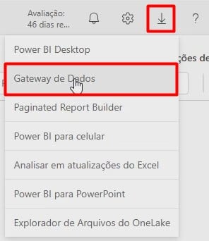 Acessando o Gateway de Dados no Power BI Online