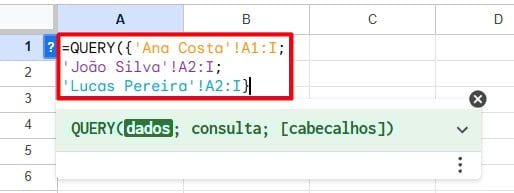 Aplicando a Função QUERY no Google Sheets