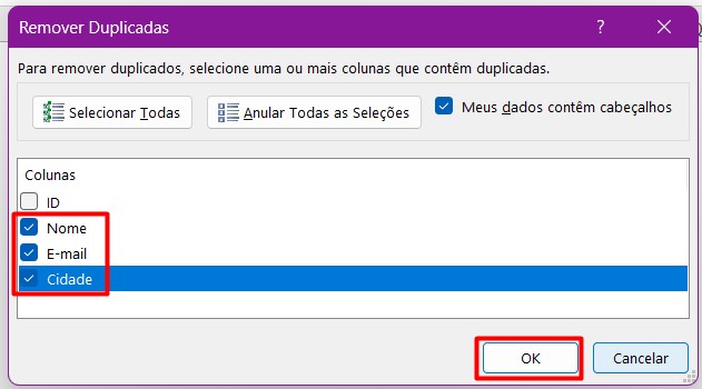Removendo Duplicadas no Excel