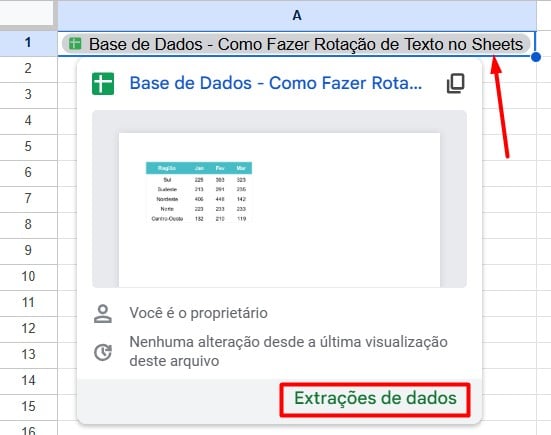 Utilizando Recurso Inteligente do Google Sheets