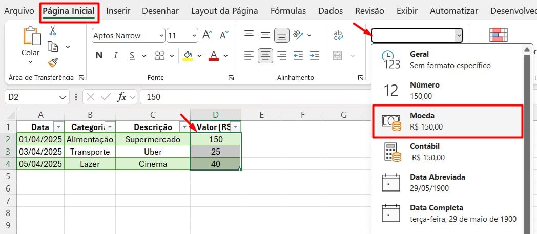 Formatando Números