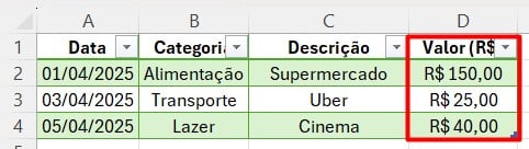 Formatando Números no Excel