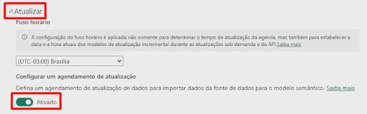 Ativando a Atualização Automática