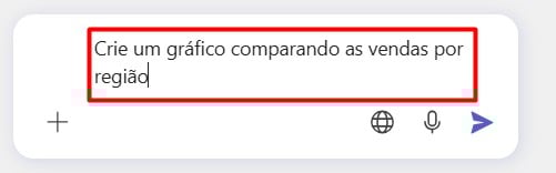 Envio de Prompt ao Copilot no Power BI