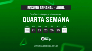 Resumo semanal da quarta semana de abril