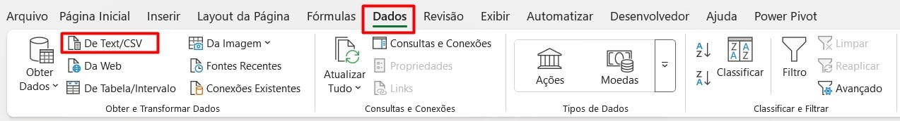 Abrindo Arquivo em CSV no Excel