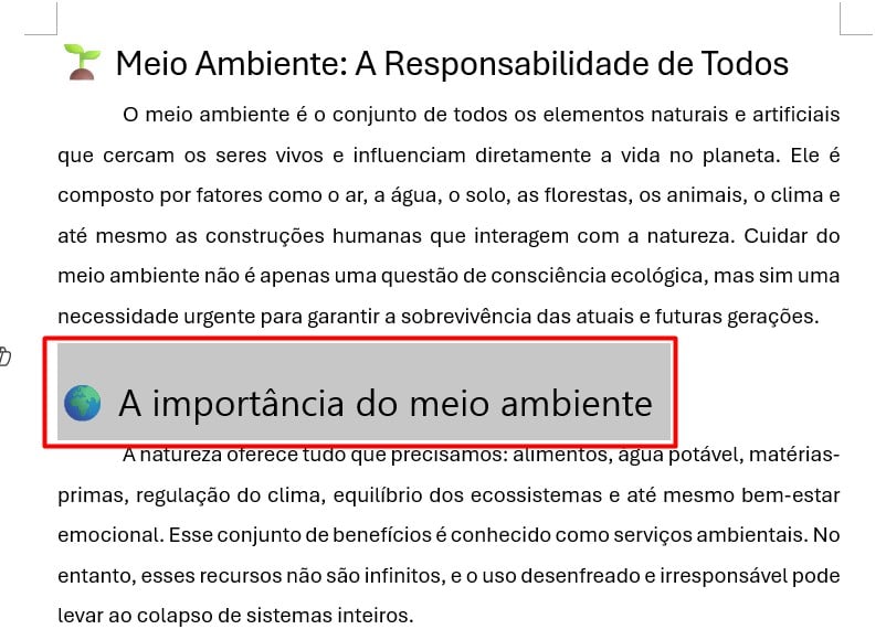 Utilizando o Pincel de Formatação no Word