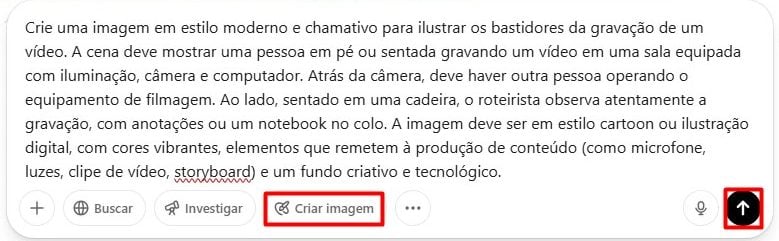 Envio de Prompt ao ChatGPT para Gerar Imagem de IA