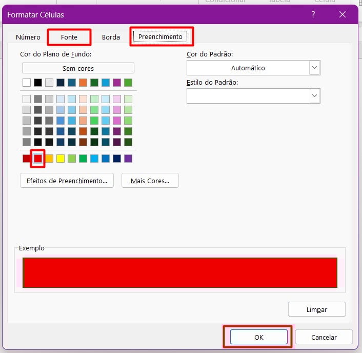 Personalizando Regra para Formatação Condicional no Excel