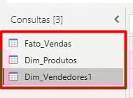Consultas Disponíveis no Power Query