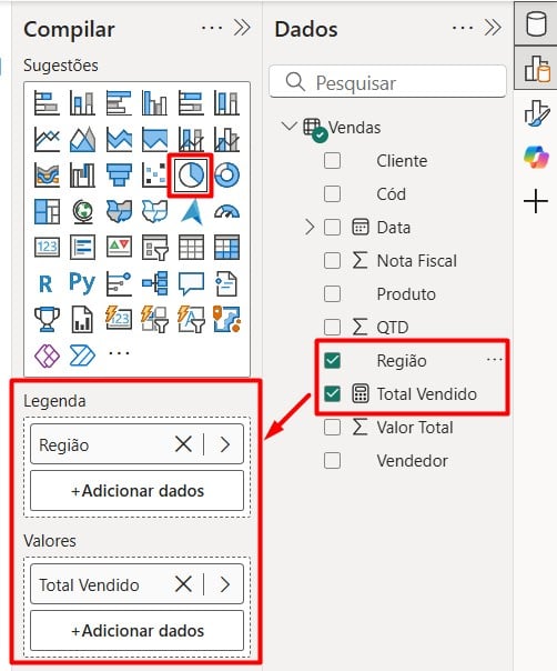 Criando Gráfico de Pizza no Power BI