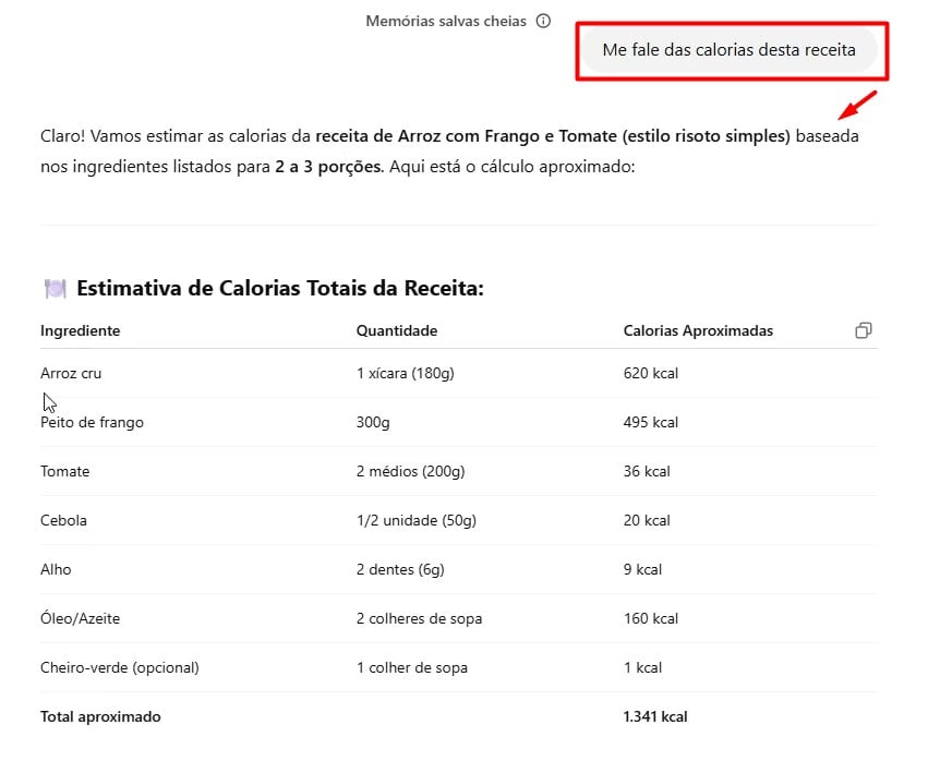 Enviando Questionamento