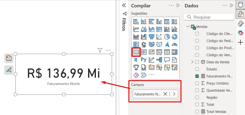 Criando Visual de Cartão no Power BI