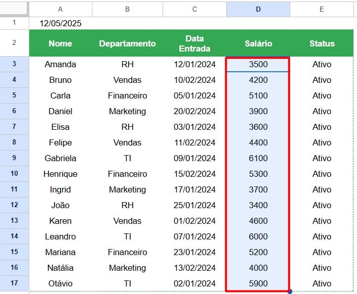 Atalho para Converter Valores em Moedas no Google Sheets