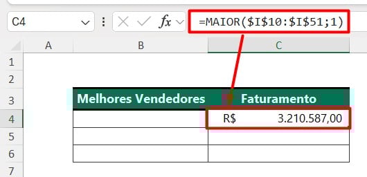 Função MAIOR